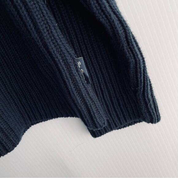 🆕 Ben Sherman Navyribbed sweater Crewneck NWT size Large cotton - Picture 7 of 11